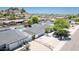 Overhead view of a single-level home featuring a well-maintained exterior and a sparkling pool at 6019 E Windsor Ave, Scottsdale, AZ 85257