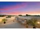 Open rooftop deck with seating overlooking neighborhood with mountain views at 9022 E Diamond Rim Dr, Scottsdale, AZ 85255