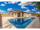Backyard swimming pool offers a refreshing escape with ample space for relaxation at 10352 E Sebring Ave, Mesa, AZ 85212