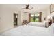 Bedroom with a nice view of the backyard and connecting bathroom at 12821 N 67Th St, Scottsdale, AZ 85254