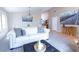 Bright living room and dining area with carpet, tile floor, modern furnishings and artwork at 1894 E Sagebrush St, Gilbert, AZ 85296