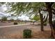 Scenic view of the golf course, trees, and desert landscaping, as seen through the trees at 20669 N 266Th Ave, Buckeye, AZ 85396