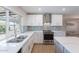 Bright kitchen features sleek countertops, stainless steel appliances, and modern cabinetry at 2502 S Mollera Cir, Mesa, AZ 85210