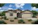 Charming single-story home with a tile roof, arched entry, and well-maintained desert landscaping at 2506 N Pony Ln, Casa Grande, AZ 85122