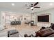 Open-concept living area with a kitchen and dining room in view, perfect for entertaining and Gathering gatherings at 2851 E Alexander Ct, Gilbert, AZ 85298