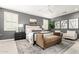 Serene primary bedroom with neutral tones, plantation shutters, and sitting area at 2851 E Alexander Ct, Gilbert, AZ 85298