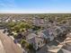 A stunning aerial shot of a Gathering-friendly neighborhood with mature trees and a sparkling pool at 2868 E Binner Dr, Chandler, AZ 85225