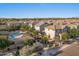 A beautiful aerial view of a neighborhood with a community pool and well-maintained landscaping at 2868 E Binner Dr, Chandler, AZ 85225