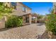 Private backyard patio with brick pavers and a covered porch at 2868 E Binner Dr, Chandler, AZ 85225
