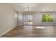 Spacious living room featuring recessed lighting, hardwood floors, and sliding patio doors at 2868 E Binner Dr, Chandler, AZ 85225