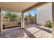 Cozy covered patio with brick pavers, perfect for outdoor relaxation and entertaining at 2868 E Binner Dr, Chandler, AZ 85225