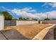 Large backyard with block fencing providing privacy and potential for customization at 3828 W Townley Ave, Phoenix, AZ 85051