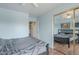 Spacious bedroom features a large closet with mirrored doors and a ceiling fan for added comfort at 6858 W Potter Dr, Glendale, AZ 85308