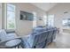 Bright living room featuring vaulted ceilings, large windows, and casual seating at 6858 W Potter Dr, Glendale, AZ 85308