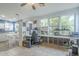 Home office next to a modern kitchen and dining table at 6858 W Potter Dr, Glendale, AZ 85308