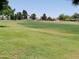 Expansive golf course with vibrant green grass and a well-maintained path offers a serene outdoor setting at 11415 N 110Th Dr, Sun City, AZ 85351