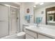 Clean bathroom features walk-in shower, spacious vanity, and modern fixtures at 12542 W Parkwood Dr, Sun City West, AZ 85375