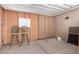 Enclosed patio area with a partially finished interior, presenting an opportunity for customization at 155 E Rodeo Rd # 64, Casa Grande, AZ 85122