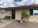 Well-maintained entrance with a palm tree and security features at 1802 W Frier Dr, Phoenix, AZ 85021