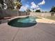 A private swimming pool sits in the backyard of this property at 20275 N 81St Ln, Peoria, AZ 85382