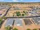 Aerial view of neighborhood featuring a new construction single Gathering home with desert landscaping at 2512 N Pony Ln, Casa Grande, AZ 85122