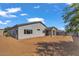 The backyard is spacious and ready for customization with potential landscaping at 2512 N Pony Ln, Casa Grande, AZ 85122