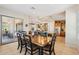 Traditional style dining room with views of the community, conveniently located next to the kitchen at 27320 N 127Th Dr, Peoria, AZ 85383