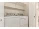 Functional laundry room equipped with a washer and dryer at 280 W Sheffield Ave, Gilbert, AZ 85233