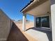Large backyard patio with a covered area at 37139 W Prado St, Maricopa, AZ 85138