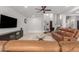 Open-concept living room showcasing tile floors, neutral decor, and a cozy seating area at 461 W Flamingo Dr, Chandler, AZ 85286
