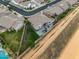 Aerial view of the property with a well-maintained backyard and outdoor kitchen at 4960 E Villa Theresa Dr, Scottsdale, AZ 85254