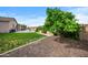 Landscaped backyard with green grass and trees providing shade and beauty at 4960 E Villa Theresa Dr, Scottsdale, AZ 85254