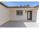 Inviting entrance featuring a modern door and window, offering a glimpse of the home's contemporary style at 510 W 14Th St, Tempe, AZ 85281