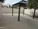 Backyard featuring desert landscaping, gravel, a concrete patio and covered gazebo at 6230 S Championship Dr, Chandler, AZ 85249