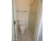 Functional bathroom featuring a toilet and glass enclosed shower at 6230 S Championship Dr, Chandler, AZ 85249
