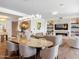 The open-concept living room is bright and airy, with hardwood floors and a fireplace at 6311 E Phoenician Blvd # 19, Scottsdale, AZ 85251