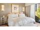 A look at the elegant main bedroom decor, featuring a queen size bed at 6311 E Phoenician Blvd # 19, Scottsdale, AZ 85251