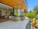 This home has a cozy outdoor seating area with views of the beautiful landscape at 6311 E Phoenician Blvd # 19, Scottsdale, AZ 85251