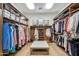 Spacious walk-in closet with custom shelving and ample storage for an organized and stylish wardrobe at 8329 N Ridgeview Dr, Paradise Valley, AZ 85253