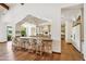 Breakfast bar with seating in the kitchen of this open concept home at 8329 N Ridgeview Dr, Paradise Valley, AZ 85253