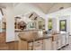Spacious kitchen with a large center island, breakfast bar, and modern finishes at 8329 N Ridgeview Dr, Paradise Valley, AZ 85253
