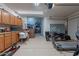 Spacious garage featuring ample storage, workspace, and room for vehicles at 12238 W Patrick Ct, Sun City, AZ 85373