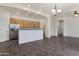 Open floor plan featuring an eat-in bar with stainless steel appliances at 15240 N 142Nd Ave # 2171, Surprise, AZ 85379