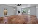 Bright living room with tile flooring, fireplace, and backyard views at 1618 W Vernon Ave, Phoenix, AZ 85007