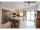 Well-appointed kitchen with granite counters, a breakfast bar, stainless steel appliances, and direct access to the patio at 2222 E Gretta Pl, Phoenix, AZ 85022