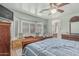 Primary bedroom features wood floors, bay window seating, and an en suite bathroom at 3059 E Tyson Ct, Gilbert, AZ 85295