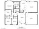 Detailed floor plan showcases the home's layout, including bedrooms, bathrooms, living spaces, and garage at 3059 E Tyson Ct, Gilbert, AZ 85295