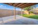 Covered patio and spacious backyard, ideal for outdoor entertaining and relaxation at 425 S 93Rd Pl, Mesa, AZ 85208