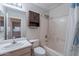 Comfortable bathroom with standard fixtures including shower/tub combo at 425 S 93Rd Pl, Mesa, AZ 85208