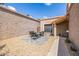 Charming, secluded courtyard patio is the perfect space for outdoor relaxation at 6597 N 79Th Pl, Scottsdale, AZ 85250
